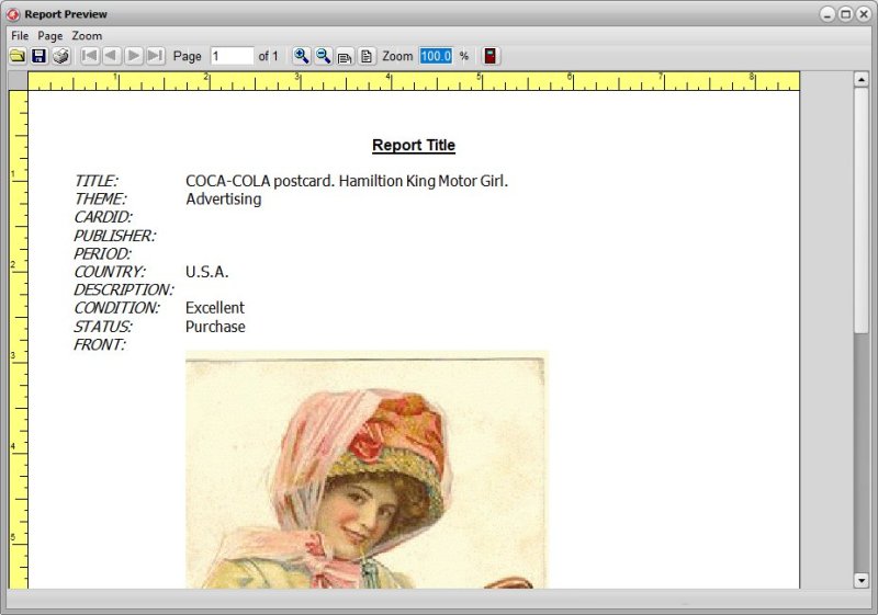Postcard Collecting Software for Windows PCs report